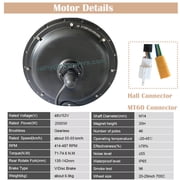 USA Warehouse in Stock 27.5 48V/52V2000W MTX Electric Bicycle Hub Motor Electric Bike Conversion Kit with 40A Controller and LCD8H Display