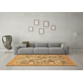 thumbnail image 3 of Ahgly Company Indoor Rectangle Abstract Brown Modern Area Rugs, 8' x 10', 3 of 4