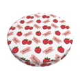 thumbnail image 6 of Uemuo Strawberry Pattern Round Bar Stool Seat Covers Washable Stool Cushion Slipcover Elastic Bar Chair Covers-14 inch, 6 of 7