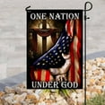 thumbnail image 3 of Flagwix US Flag One Nation Under God American Us Flag THB2013F, Polyester Double-sided Printed 4th of July Garden Flags For Outside, 3 of 3