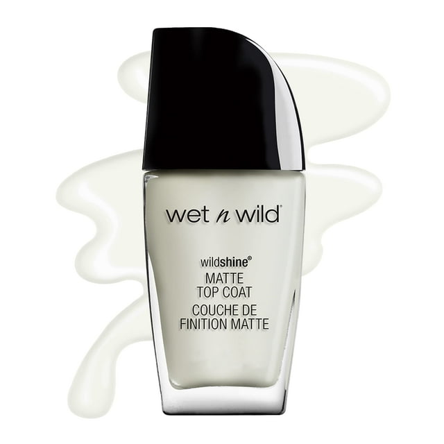 Esmalte de uñas Wet N Wild Wild Shine, capa superior mate