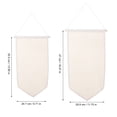 thumbnail image 2 of HIAKDOFT 2Pcs Enamel Pin Wall Display Banner Rectangular Beige Wood Pin Collection Display For Living Room Dorm Office, 2 of 6
