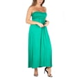 thumbnail image 3 of 24seven Comfort Apparel Plus Size Strapless Maxi Dress, 3 of 4