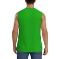 thumbnail image 4 of Kdxio Green for Men's Muscle T-shirt,Sleeveless for Workout Running Athletic Gym Lounge Casual, 4 of 7