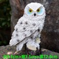 thumbnail image 1 of CHUANK Résine Hibou Statue Hibou Debout Hibou Sculpture Jardin Décoration Extérieur Hibou Modèle, 1 of 5