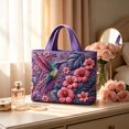 thumbnail image 5 of ZhangC Hummingbird Quilted Tote Bag for Women, 15.8x16.9 Inch Large Capacity Printed Shoulder Handbag, Lightweight Shopping Travel Purse with Inner Pocket, 5 of 6
