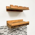 thumbnail image 5 of Rustic Luxe Tiered Wall Mounted Wine Rack and Stemware Holder Set, 5 of 7
