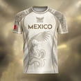 thumbnail image 5 of DXSCSE Mexico Soccer Jersey - 2026 Mexico Jersey Shirt for Soccer Game Fans Khaki 2XL, 5 of 13