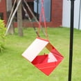thumbnail image 2 of sruoe Bird Feeder, Hanging Bird Feeder Tray, Bird Feeders Outdoor, Cardinal Bird Feeder, Hopper Feeder, Small Large Bowl Wild Bird Feeders for Garden Decor, Iron, 2 of 6