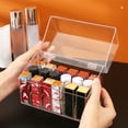 thumbnail image 6 of Shoreew Transparent Lipstick Storage Box Organizer with 18 Compartments Large Capacity Dustproof Lipstick Nail Polish Container, 6 of 7