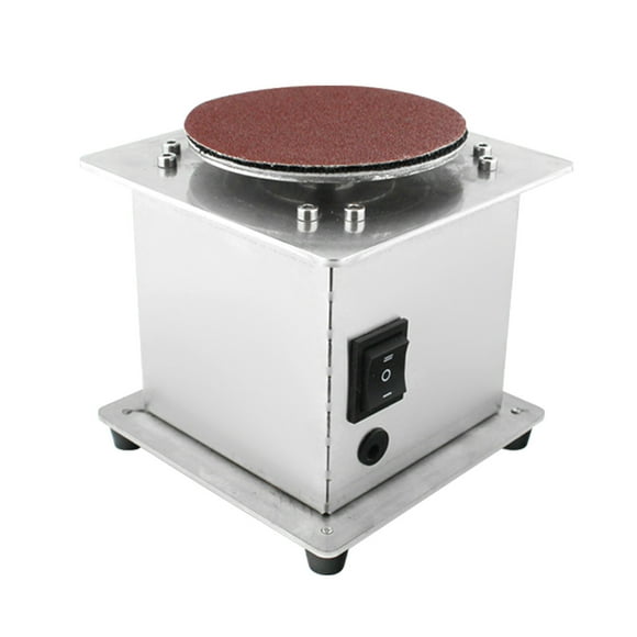 Bench Disc Sander Electric Edge Sharpener 7 Variable Speed 20 Sanding Discs Self-adhesive DIY Benchtop Sanding Polishing Grinding Machine for Wood Metal