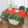 thumbnail image 4 of SKYSONIC 60”x90" Square Tablecloth with Blooming Tulip Bushes Prints, Anti-Wrinkle and Smooth Table Cloth for Kitchen/Home Decoration, 4 of 7