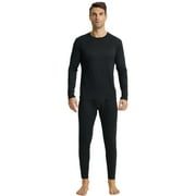 LANBAOSI Men Thermal Underwear Set Winter Top & Bottom Ultra Soft Male Long John Set Size Small