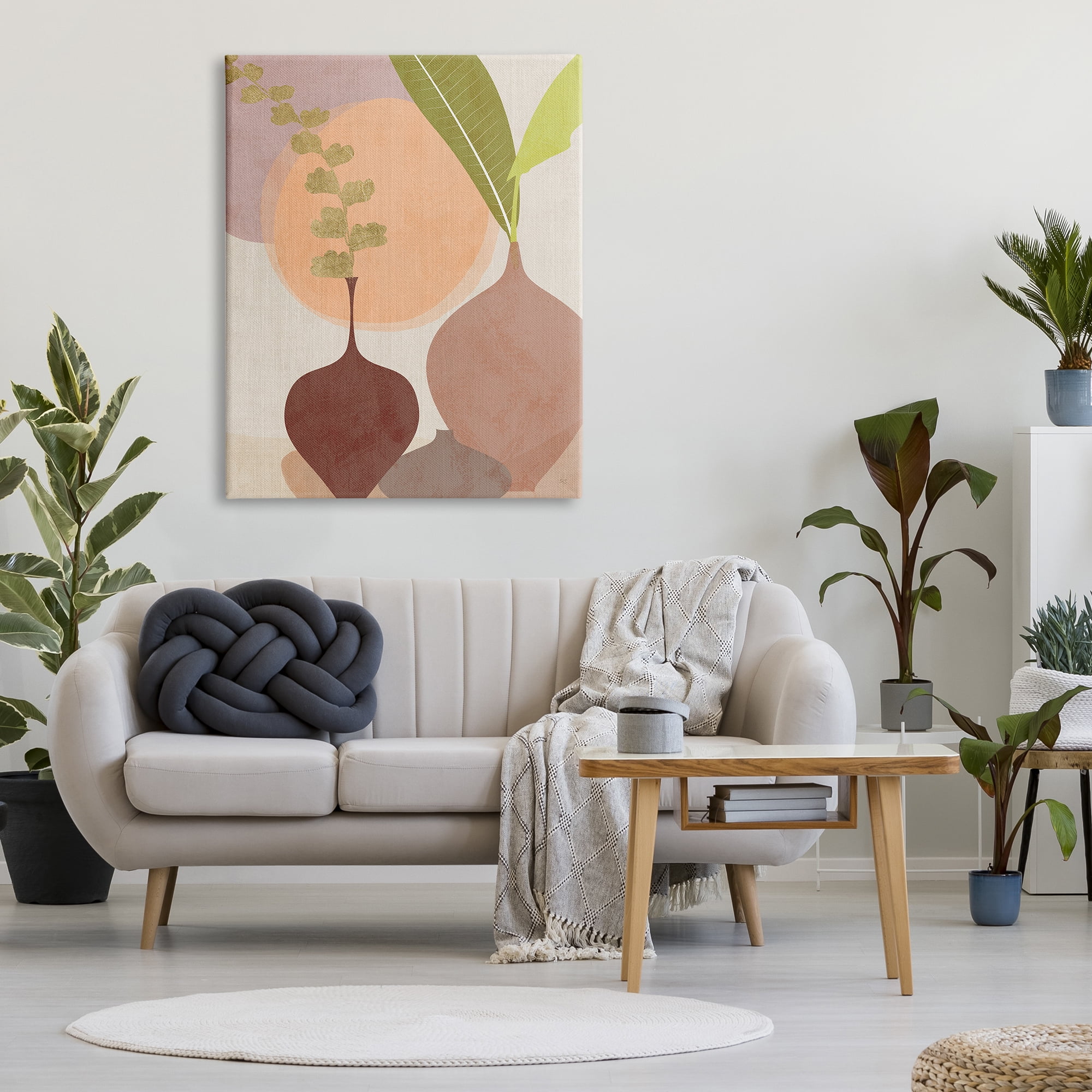 Stupell Industries Boho House Plants Botanical & Floral Painting Gallery Wrapped Canvas Art Print Wall Art, 36 x 48