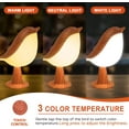 thumbnail image 2 of Table Lamp, Touch Control Bird Lamps, Bedside Lamp, Brid Night Light, Cordless Small Desk Lamps Battery Operated Nightstand Lamp, 3-Way Dimmable Light, Rechargeable Decorative Desk Lamp, 2 of 15