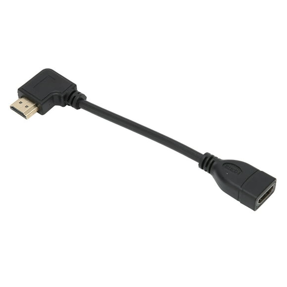 HD Multimedia Interface Cable, 90 Degree  Connection Adapter Cable 90 Degrees 0.15m/ 0.5ft  For Projector For TV For HDTV