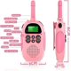 thumbnail image 4 of Walkie Talkie NQ para niños 1 par RT388 control remoto rosa regalo juguete, 4 of 5