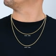 thumbnail image 2 of Nuragold 14k Real Yellow Gold Miami Cuban Link 3mm Chain Necklace (16"-30") Italian Jewelry for Men & Women, 2 of 10