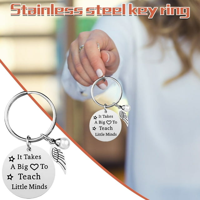 Desktop Decor Teacher Jewelry Teachers Keychain Appreciation Keychain Gifts Teacher's for Day Decoration &
