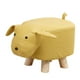 thumbnail image 5 of Reposapiés infantil con forma de animal, taburete para cambiar zapatos, otomano infantil con dibujos animados Perro amarillo, 5 of 9