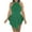 Green, variant on Mrat Womens Sleeveless Romper Back Zipper Cutout Irregular Club Jumpsuit Solid Plus Size Rompers Skirt S-24 Black S