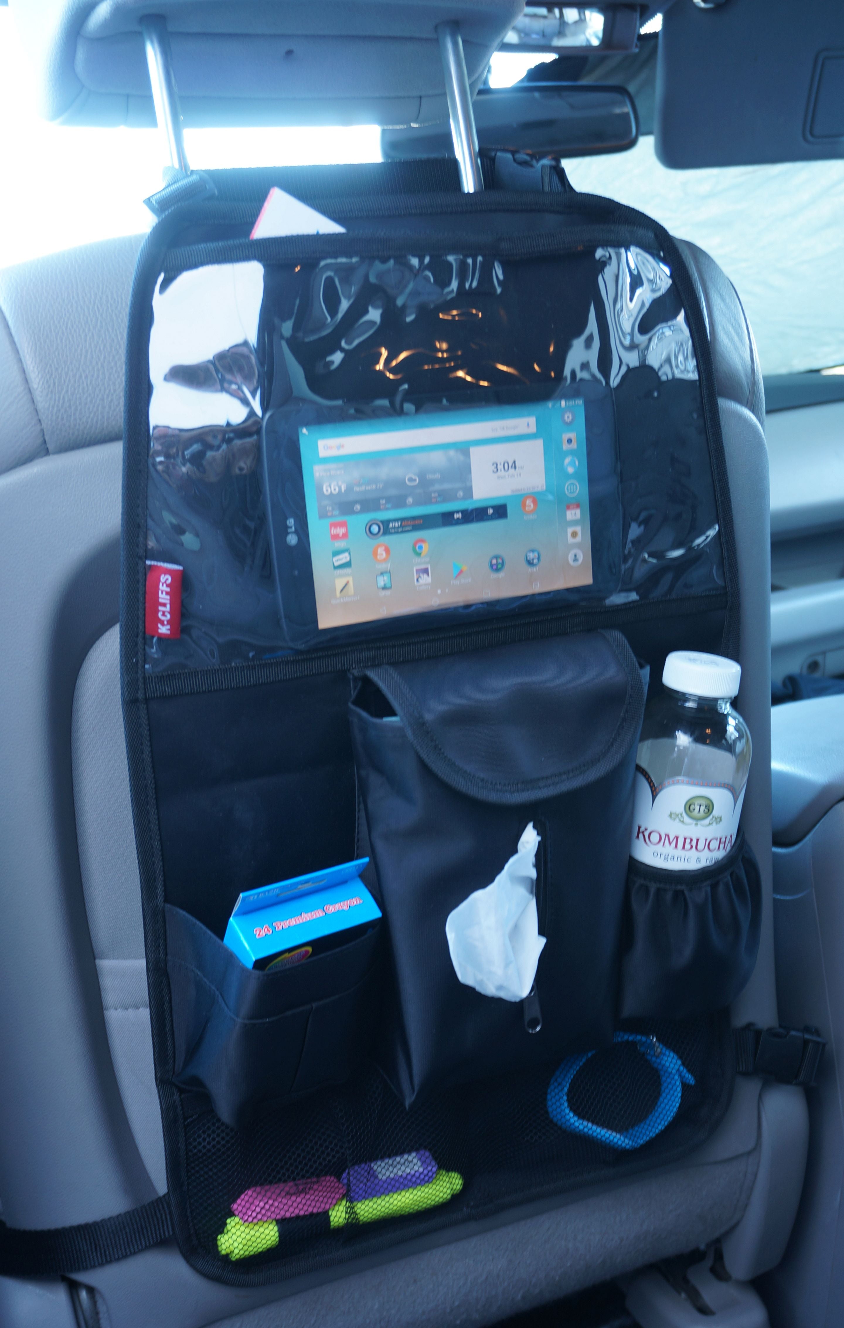 Car Back Seat Organiser Organizer ipad Tablet Holder Storage Kick Mats