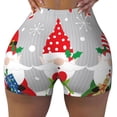 thumbnail image 2 of Fotbe Merry Christmas Gnome1 Shorts Sin Costuras – Shorts Deportivos de Cintura Alta para Mujer, Elásticos para Gimnasio, Yoga, Running o Ciclismo-Medium, 2 of 8