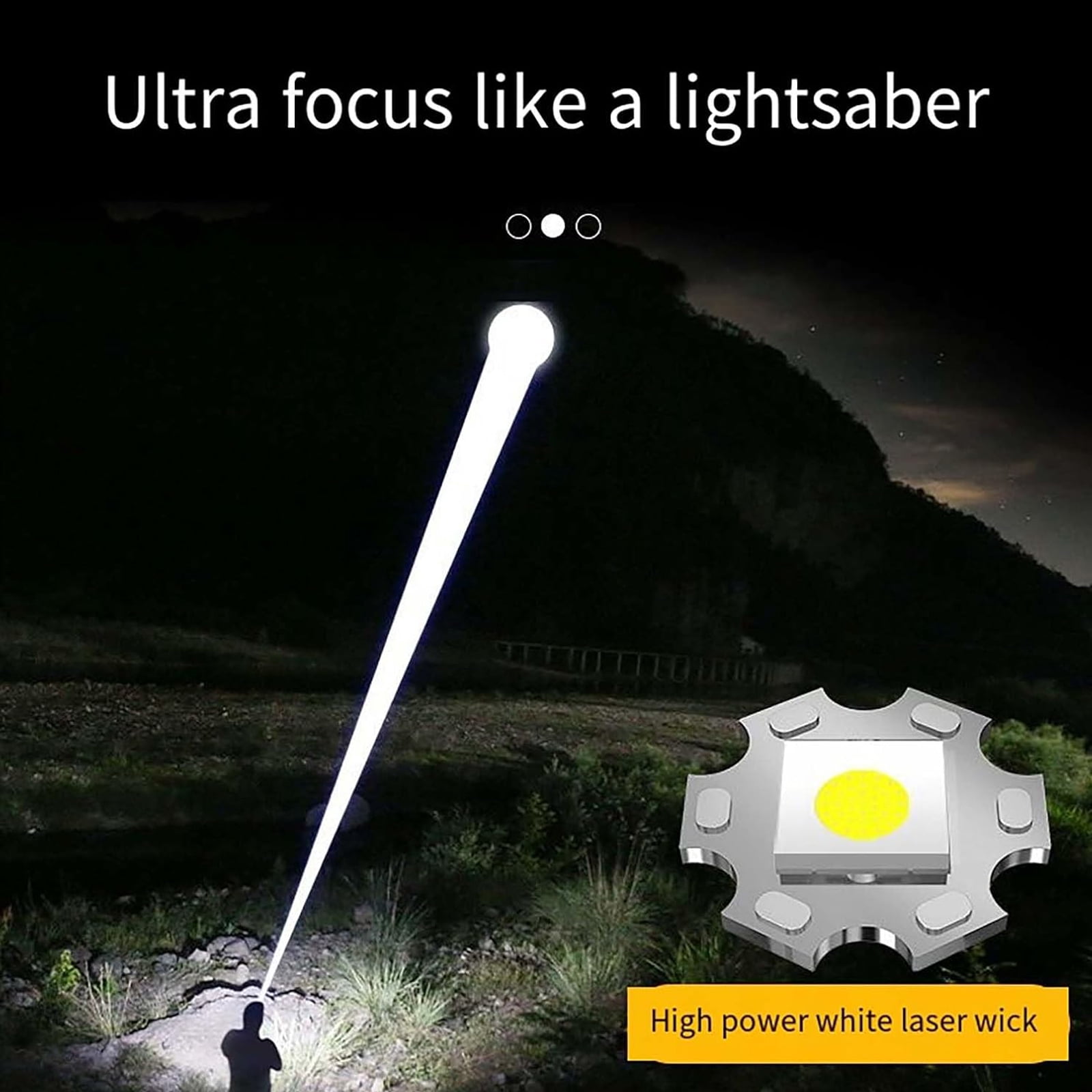 Powerful Flashlight 150000 Lumens, USB Rechargeable Waterproof Flashlight Xhp70.2, Super Bright Strong High Lumens LED Mini Flash Light, Zoomable Torch with 5 Modes