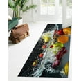 thumbnail image 2 of Kitchen Rug, Modern Rugs, Cute Rug, Fruits Splash Rugs, Door Mat Rug, Classic Rug, Fruit Splash in Water Rugs, Living Room Rugs, Home Decor, 5.2'x7.5' - 160x230 cm, 2 of 7