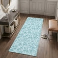 thumbnail image 3 of Hallway Runner Rug 2'x6', Mint Green Ocean Waves Kitchen Runner Rugs Non-Slip Carpet Mats, Summer Sea Coastal Bedside Rugs Runners Washable Floor Carpet for Bathroom Laundry Room, 3 of 8