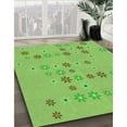 thumbnail image 2 of Ahgly Company Indoor Rectangle Patterned Emerald Green Area Rugs, 7' x 10', 2 of 6