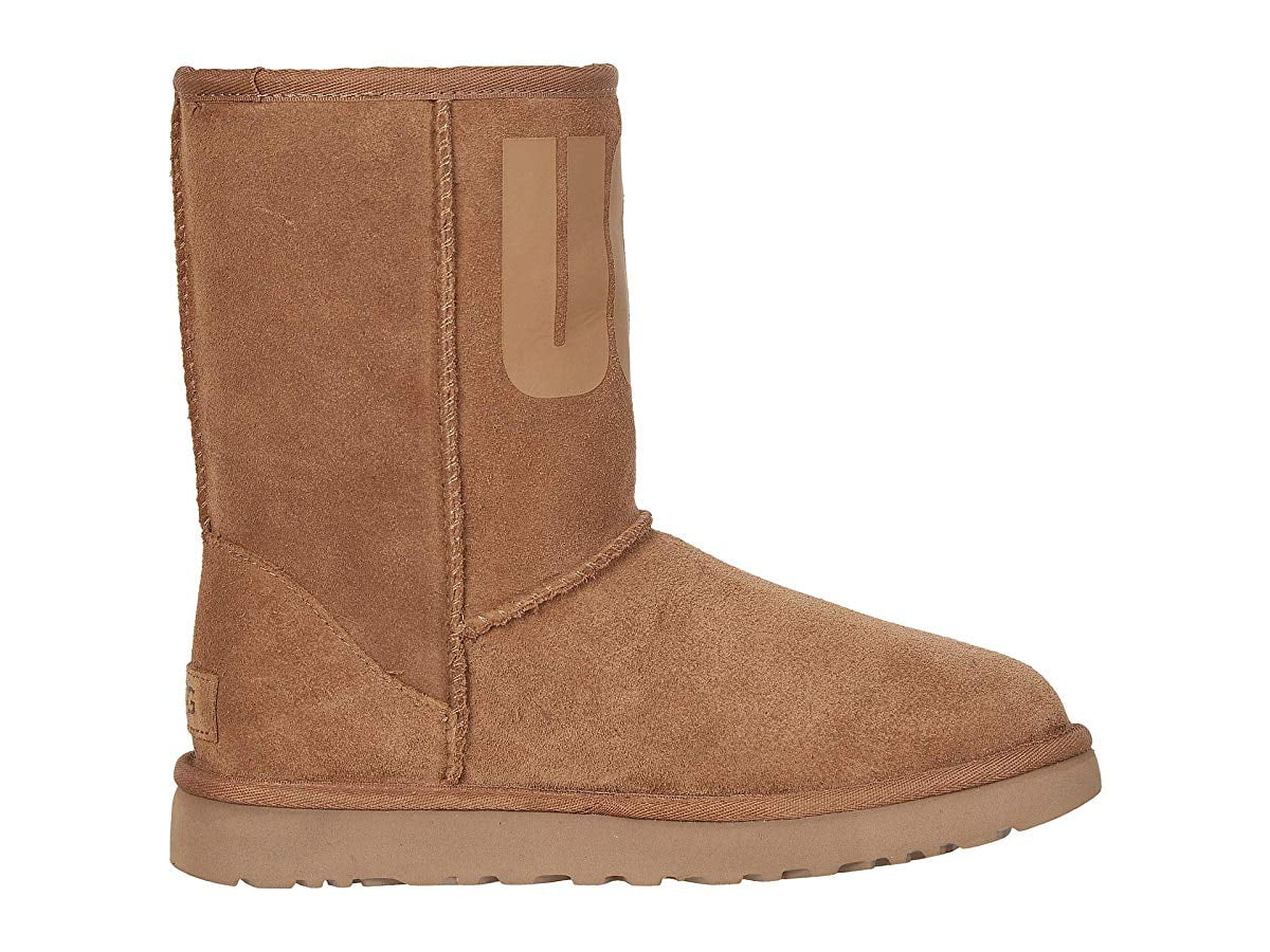 UGG - Women's UGG Classic Short Rubber Logo Mid Calf Boot - Walmart.com - Walmart.com
