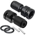 thumbnail image 1 of Adaptador de mandril convertidor para llaves de impacto y trinquete, unidad cuadrada de 1/2 pulgada de liberación rápida a adaptador de enchufe hembra hexagonal de 1/4 pulgada, 2 uds., 1 of 5