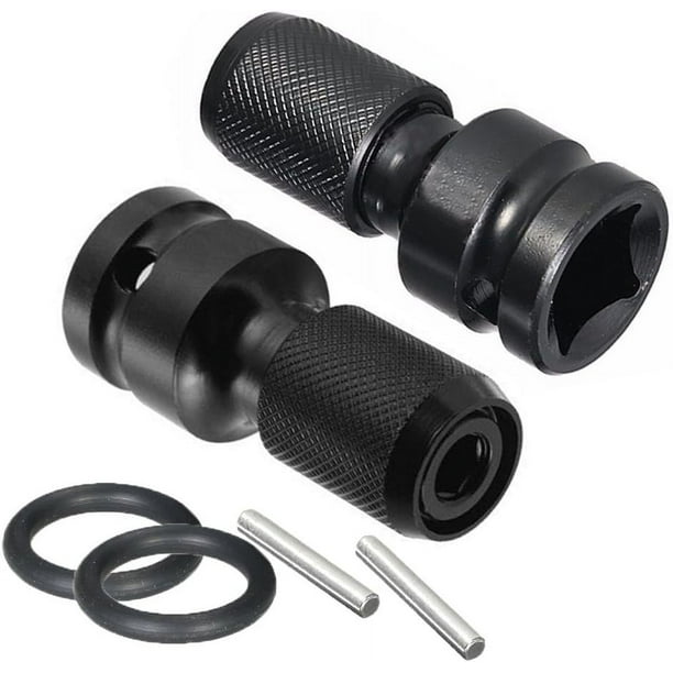 Convertidor telescópico de 2 uds, llave eléctrica, conector, adaptador cuadrado, llave de aire, cabezal de cambio, adaptador cuadrado neumático hexagonal