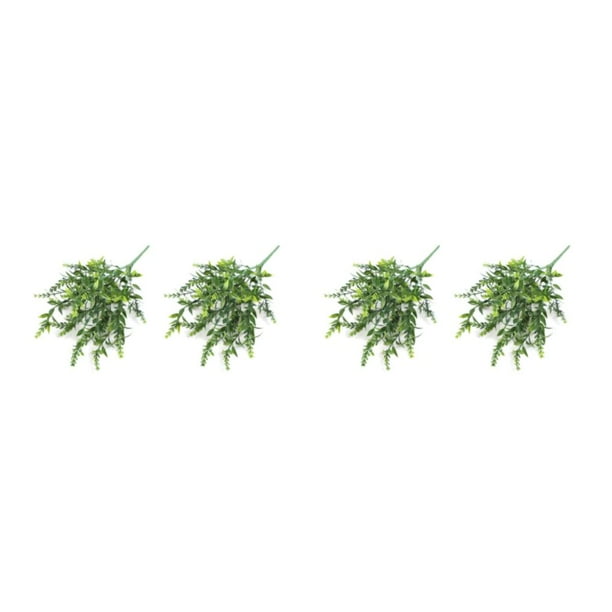 Wosthever 2 uds lavanda artificial flor falsa 7 puntas planta ramo fiesta boda jarrón decoración fotografía accesorios verde Verde 2piezas