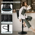 thumbnail image 3 of Waleaf Modern Bar Stools with Back Set of 2, PU Leather Adjustable Swivel Counter Stools for Kitchen Island, 3 of 7