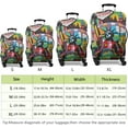 thumbnail image 6 of Travel Luggage Cover Suitcase Protector Fits 18-32 Inch Luggage Wheel Covers Patterned Travel Related Items Flower Luggage Protector Elastic Luggage Anti-scratch Suitcase Cover L, 6 of 6
