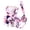 Pink, variant on Floral Dog Harness Dress with Matching Leash Set, Breathable Mesh Summer Girl Puppy Princess Skirt with Bow Knot & D-Ring, Adjustable Easy Wear Pet Clothes for Small Breed Dogs & Cats(Pink,L)