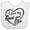 AA-White, variant on Inktastic I Love My Oma and Opa in Black Chalk Heart Boys or Girls Baby Bib