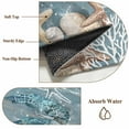 thumbnail image 6 of Kitchen Mats for Floor 3x5 Ft, Coastal Turtle Non Slip Area Rugs for Kitchen Bedroom Entryway, Summer Nautical Teal Beach Starfish Coral Washable Carpet Runner Rug Floor Mats for Bedroom Home Decor, 6 of 9
