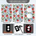 thumbnail image 3 of Yayeee Duplex Wall Plate 1-Gang 4.5"x2.7" Home Receptacle Light Switch Decorative Outlet Cover, Vibrant Strawberries, 3 of 7