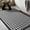 Black White, variant on Bathroom Rugs 16" x 24", Ultra Thin Checkered Weave Bath Mat - Soft Absorbent Quick Dry Bath Mat, Machine Washable Non Slip Bath Rugs for Bath, Shower and Tub, Black White