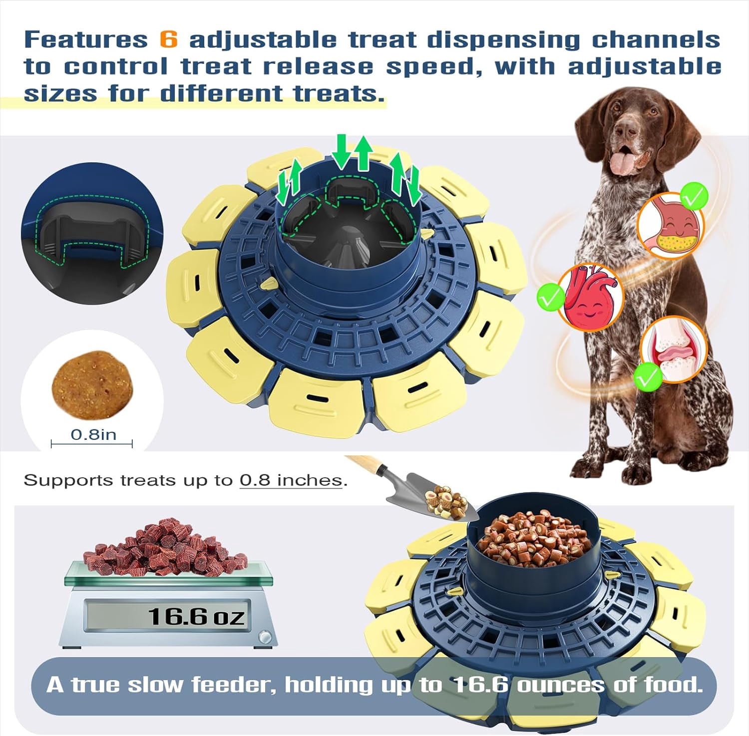 KADTC 3 Levels of Step-by-Step Challenge, U.S. Brand & Design,Extra-Large Size, Beginner To Expert Dog Puzzle Toy For Smart Dogs Treat Puzzles Food Slow Feeder Difficulty Mental Stimulation Brain Toy