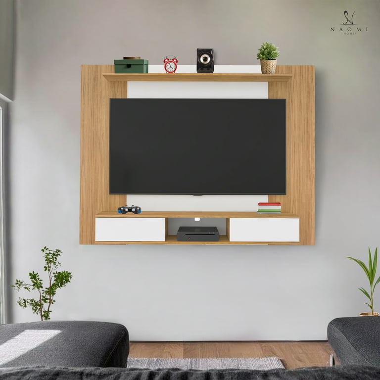 Naomi Home Zola Multi Storage Wall Media Center for 70 inch TVs