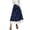Navy, variant on ibiyuan Skirts For Women Preppy Lace Patchwork Plaid A Line Mid Length Summer Casual Skirt for Women