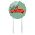 thumbnail image 1 of Acrylic Old Timey Christmas Red Truck and Tree Cake Topper Party Decoration for Wedding Anniversary Birthday Graduation, 1 of 7