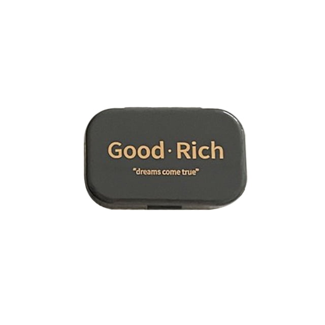 Grey Plastic Contacts Lens Case Portable Travel Storage Box Compact Holder Daily Travel Use