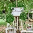 Pvc Plam Insert Artificial Monstera Leaves Faux Greenery Large Palm Leaves for Wedding ...