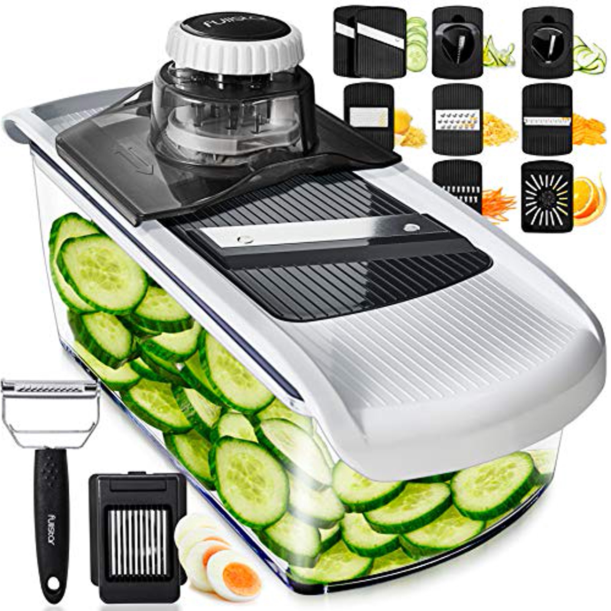 Microplane Mandoline réglable avec Lame à julienne avec des lames en