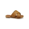 thumbnail image 2 of Bongo Lila Women's Slide Sandal, Cognac, Size 7, 2 of 4